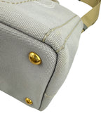 Prada Small Gray Canapa Tote