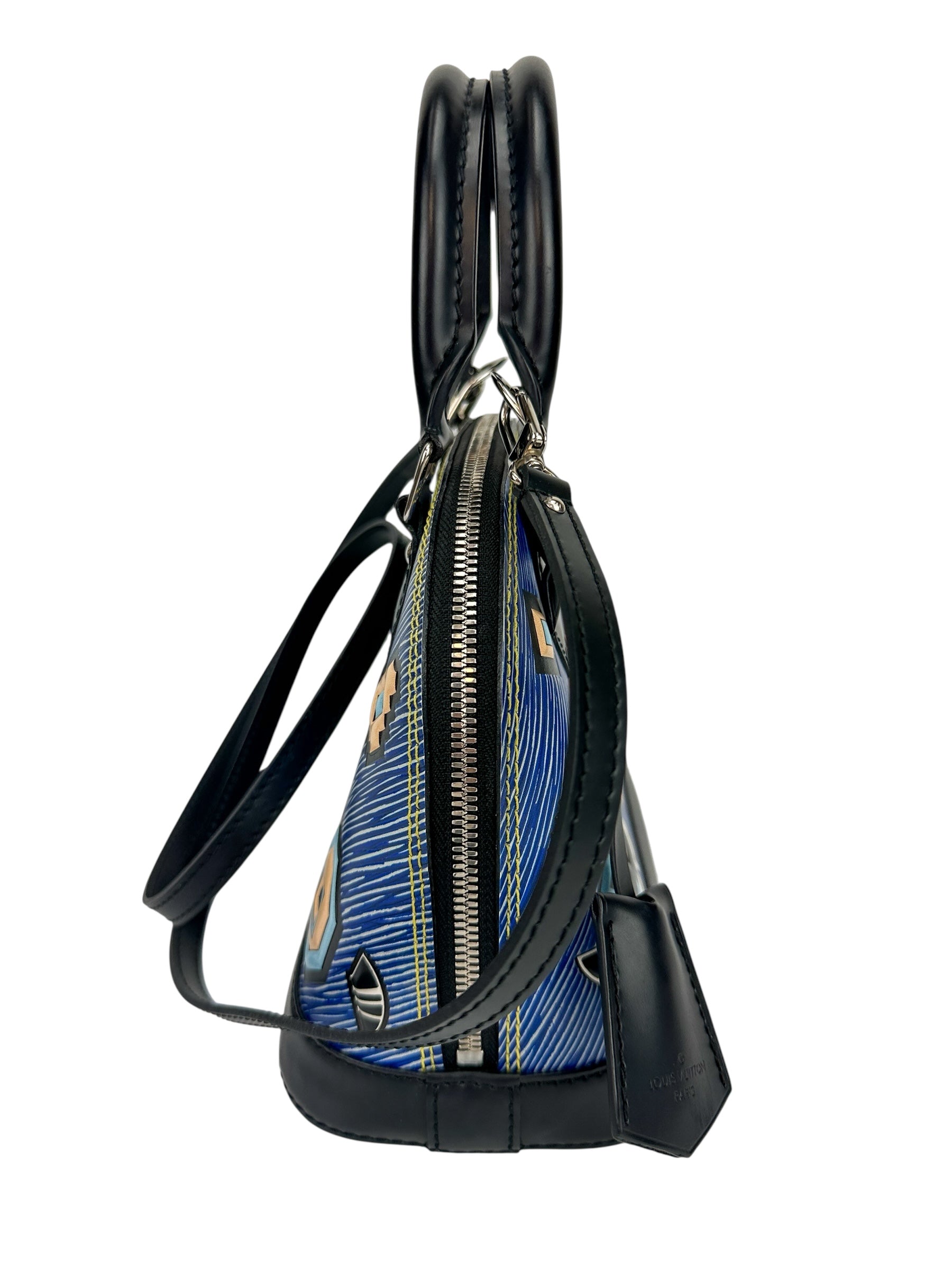 Louis Vuitton Blue Azteque Epi Alma BB W/ Strap (Limited Edition)