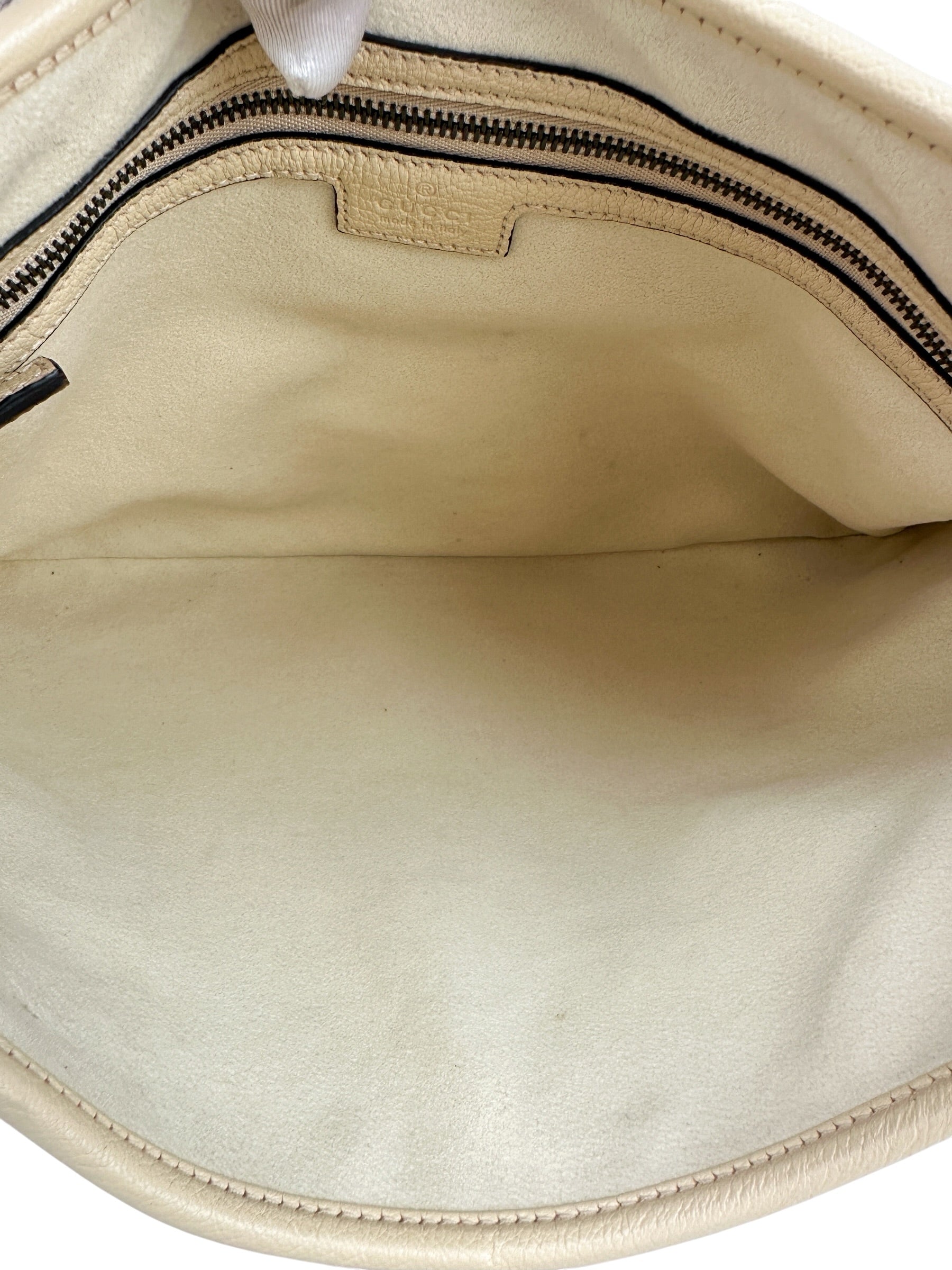 Gucci Ivory Leather Aphrodite Bag