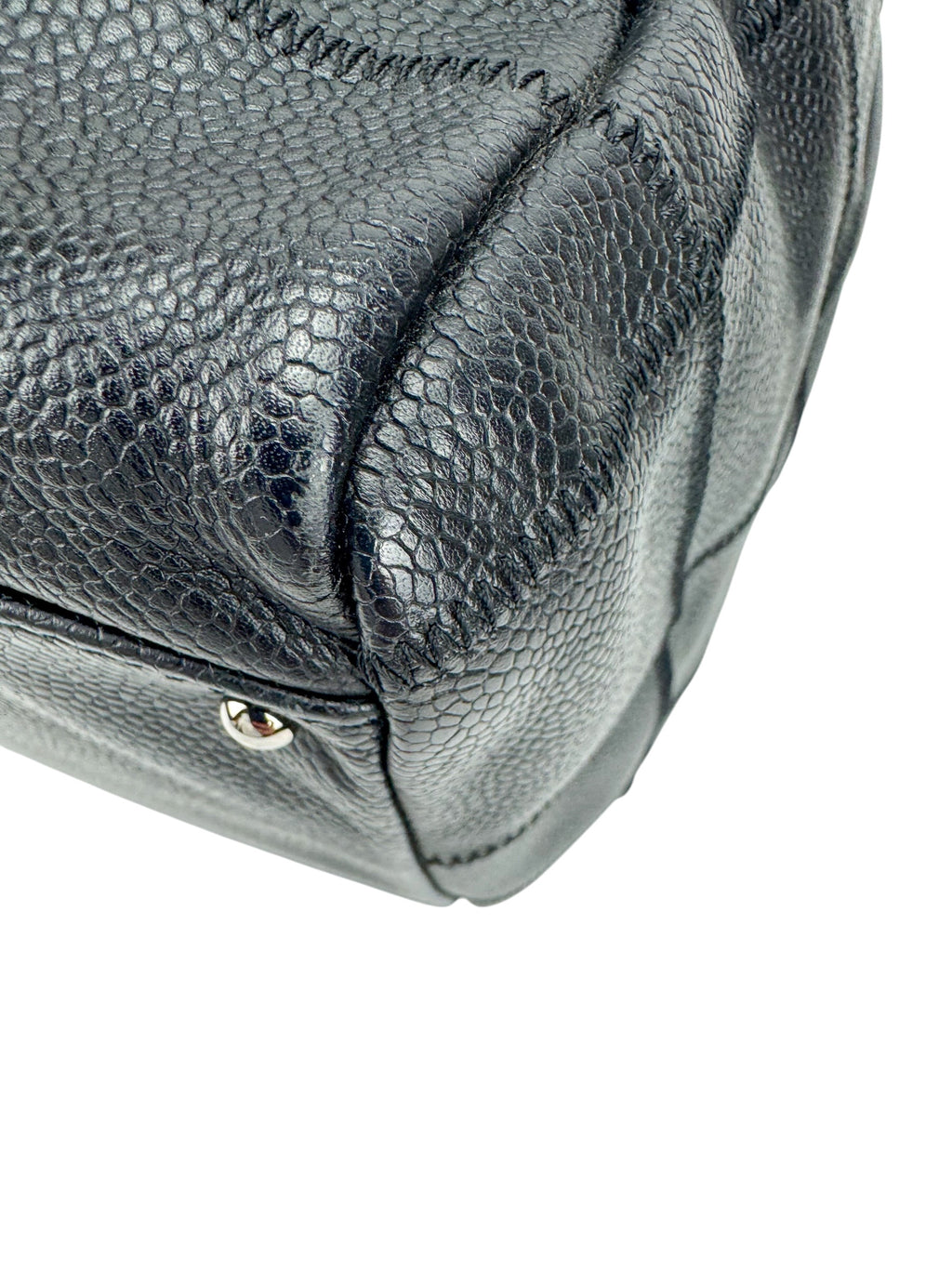 Chanel Black Chocolate Bar Boston Bag