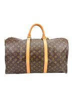 Louis Vuitton Vintage Monogram Bandouliere Keepall 50
