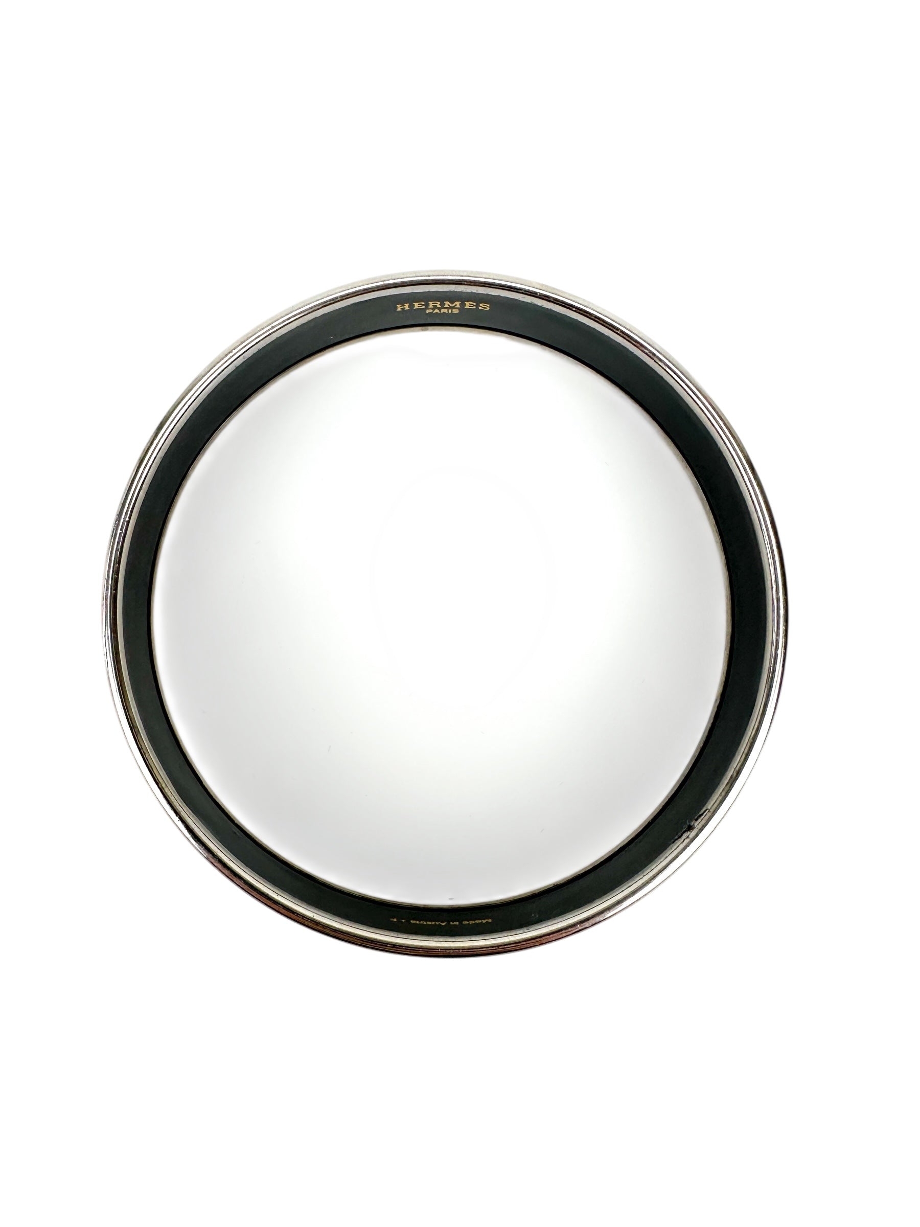 Hermès Calechè Ivory Enamel Bangle