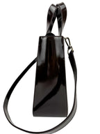 Gucci Brown Patent Interlocking GG Bag
