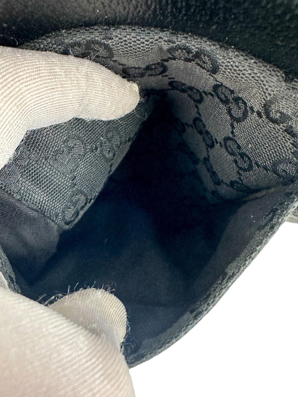 Gucci Black GG Canvas Bum Bag