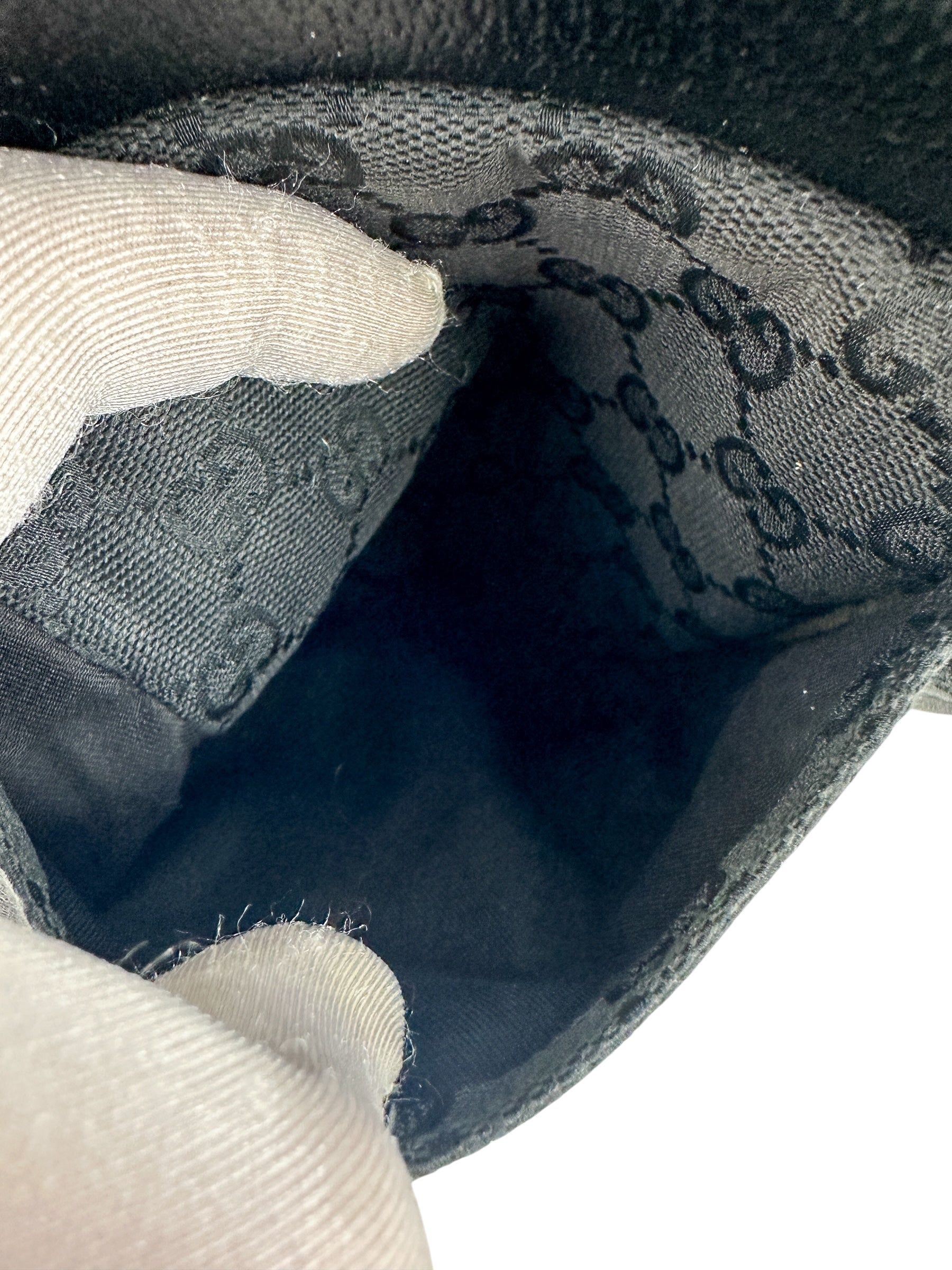 Gucci Black GG Canvas Bum Bag