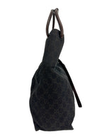 Gucci Brown GG Denim Canvas Shoulder Bag