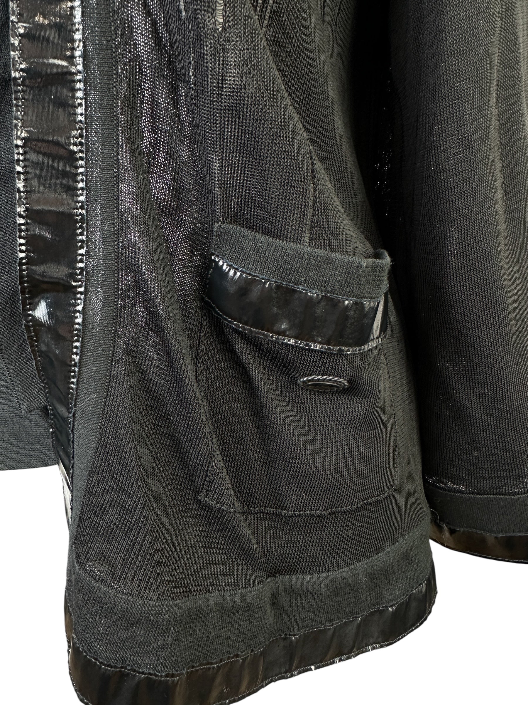 Chanel Black Cardigan w/ Bow Tie Size 42