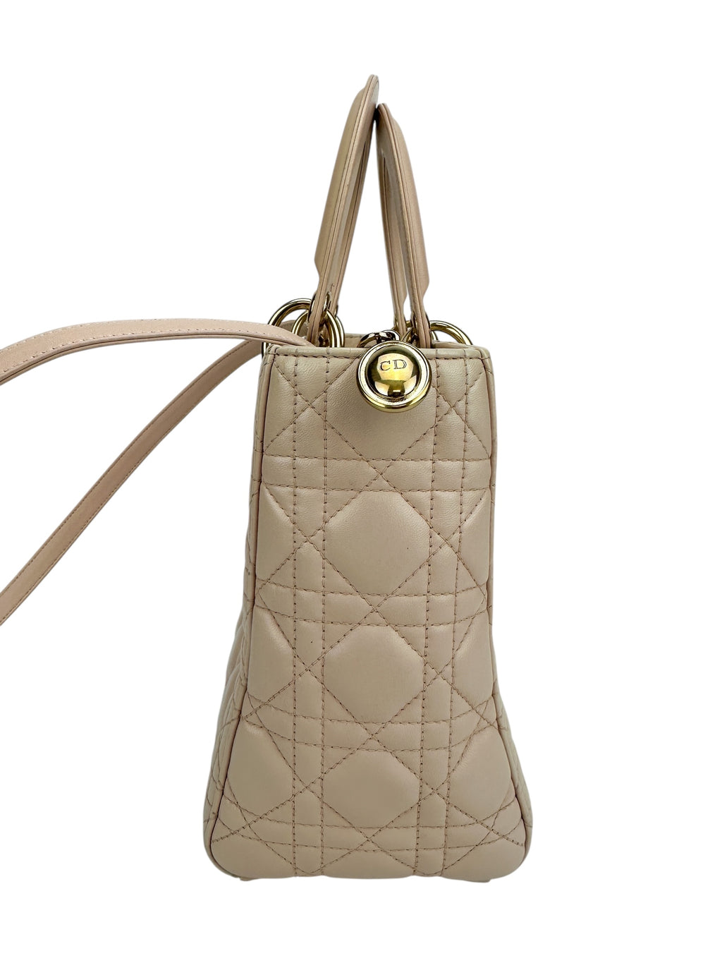 Christian Dior Pink Cannage Medium Lady Dior