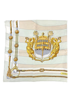 Hermes Chateaux D'Arriere Light Green 90cm Scarf