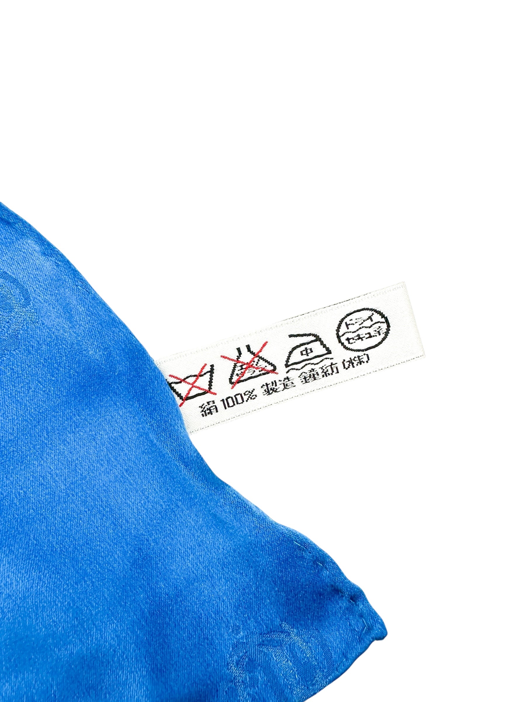 Christian Dior Jacquard Blue Multi Color Paisley Scarf