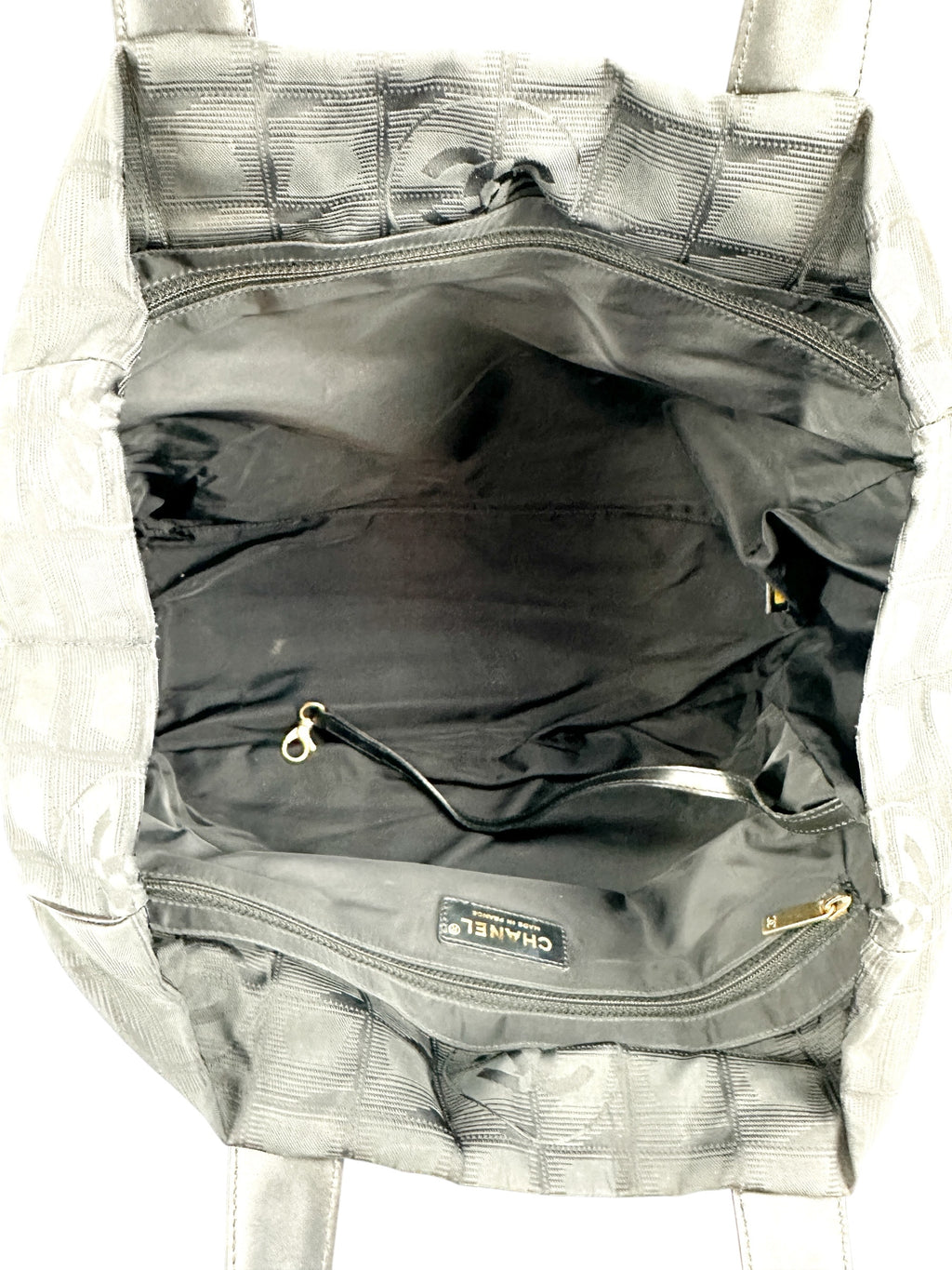 Chanel Black Travel Line Tote