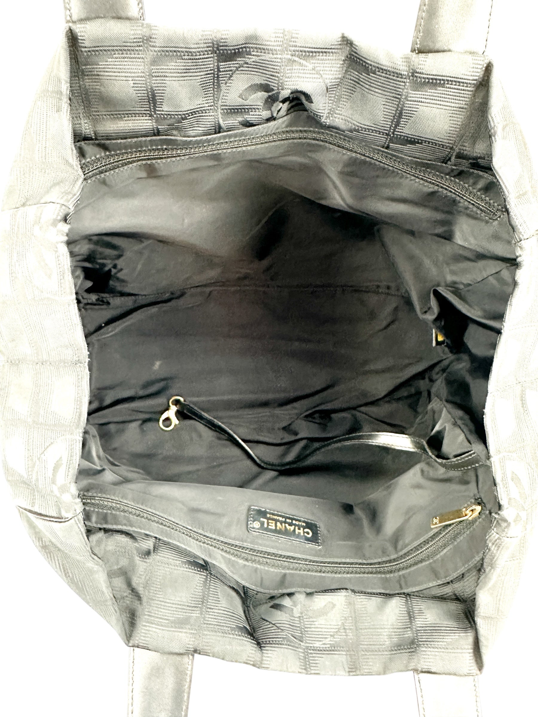 Chanel Black Travel Line Tote