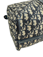 Christian Dior Vintage Navy Oblique 40cm Boston Bag