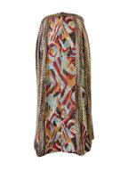 Missoni Brown/Blue Pleated Skirt Size 42