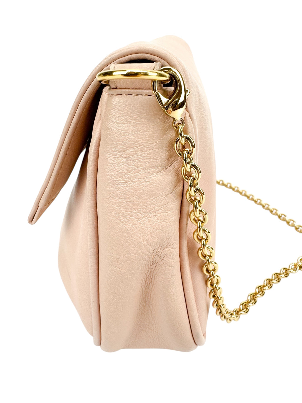 Fendi Pink Leather Crossbody Bag