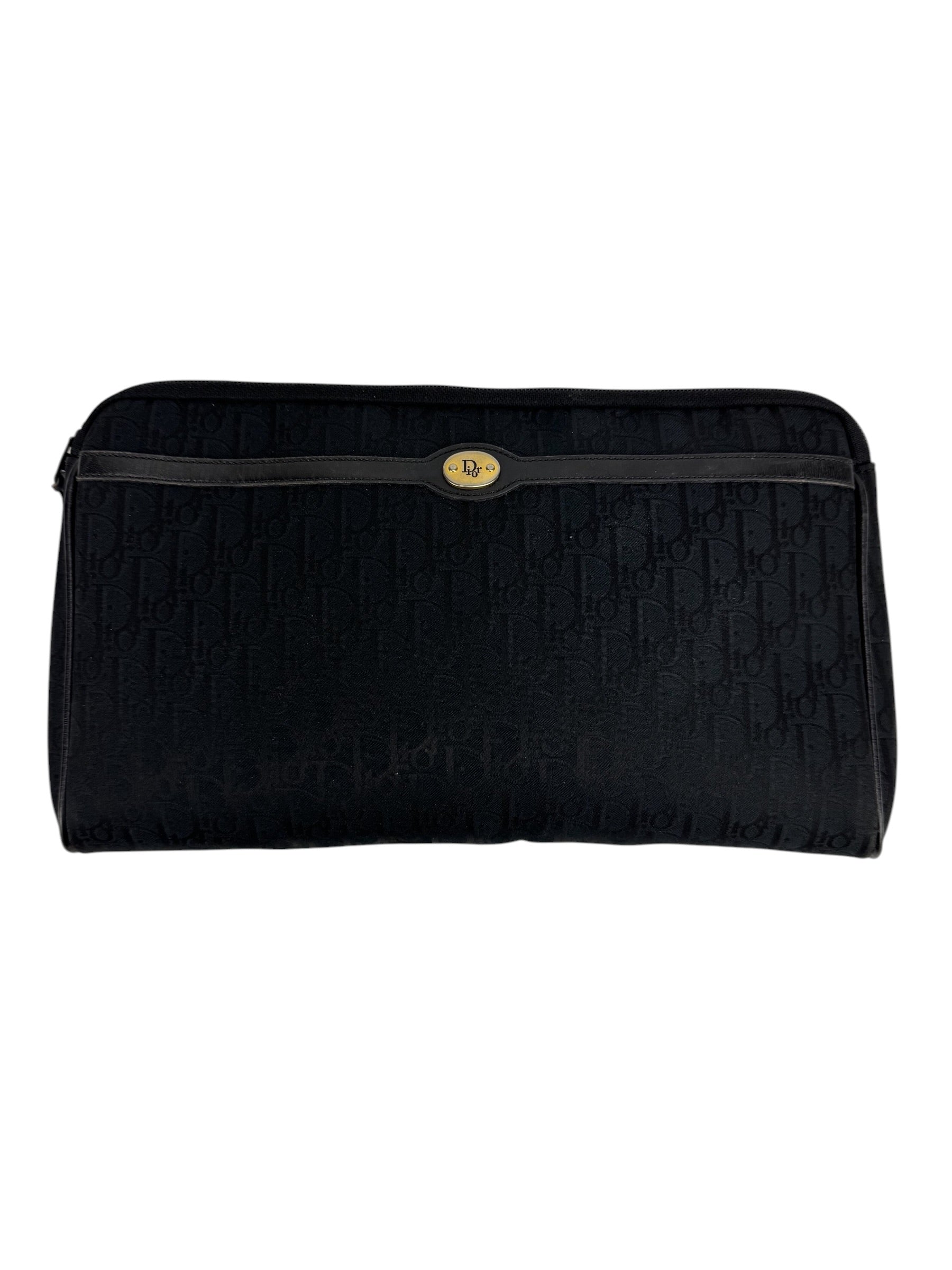 Christian Dior Black Trotter Clutch
