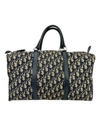 Christian Dior Vintage Navy Oblique 40cm Boston Bag