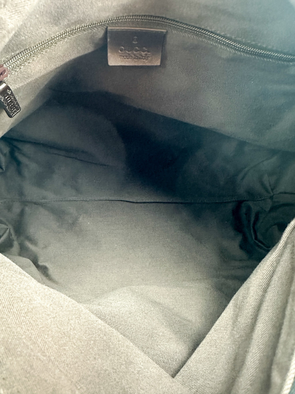 Gucci Brown GG Denim Canvas Shoulder Bag