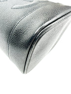 Chanel Vintage Tall Black Caviar Vanity Case