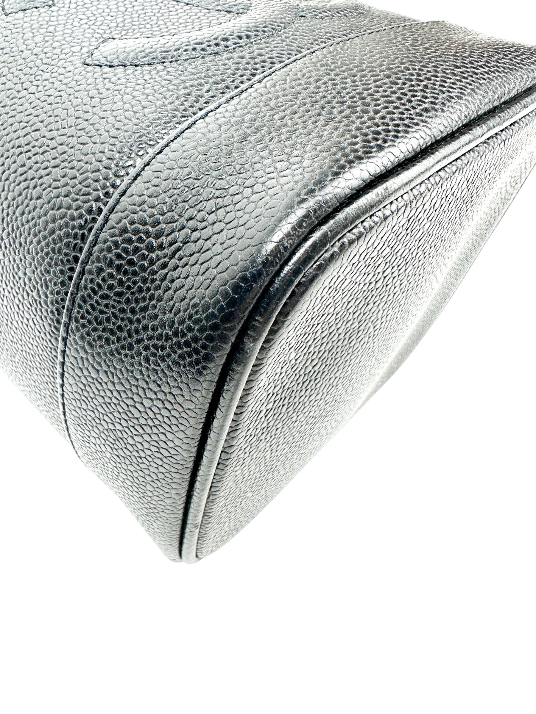 Chanel Vintage Tall Black Caviar Vanity Case