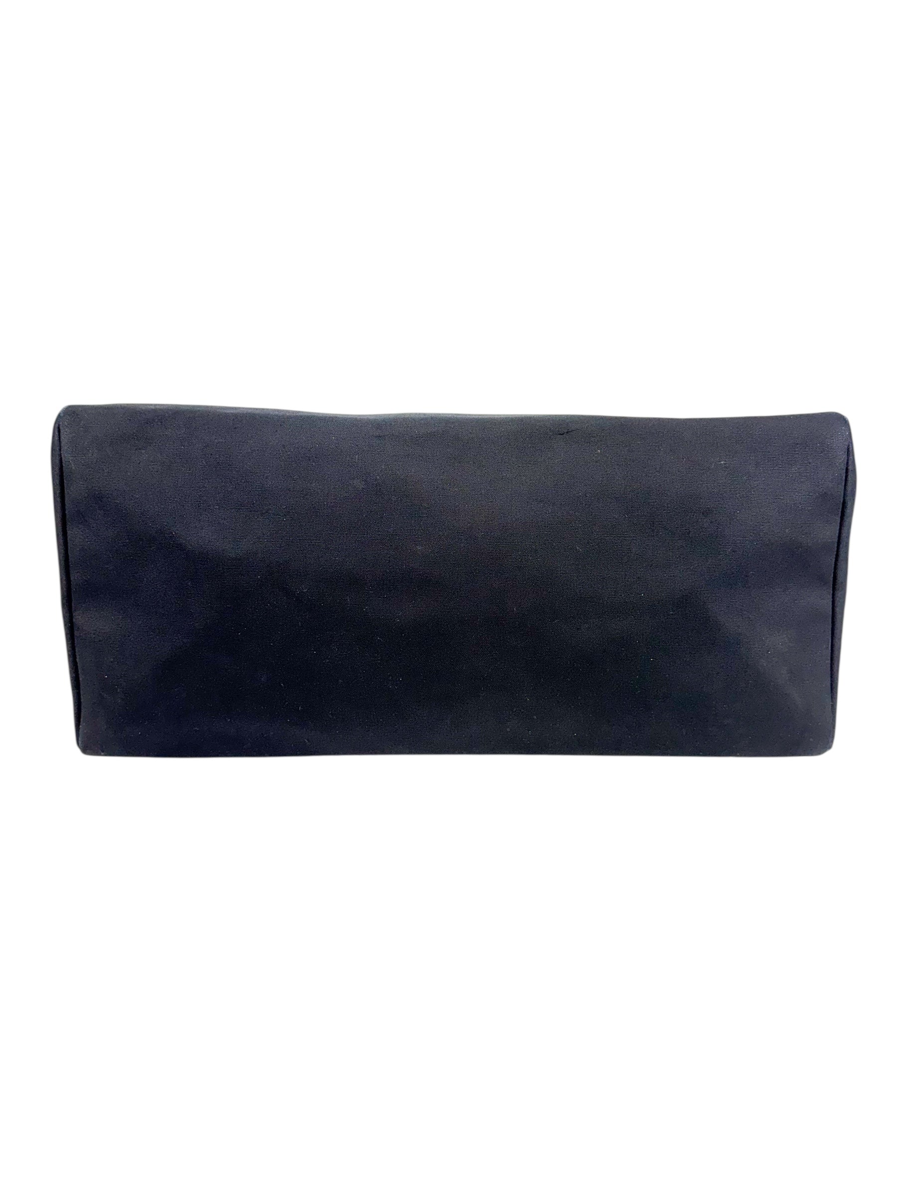 Hermès Black Toile and Leather XL Herbag W/ Spare Bag