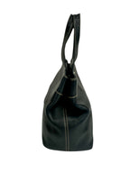 Chanel Black Leather Executive Shopper Tote W/ Strap