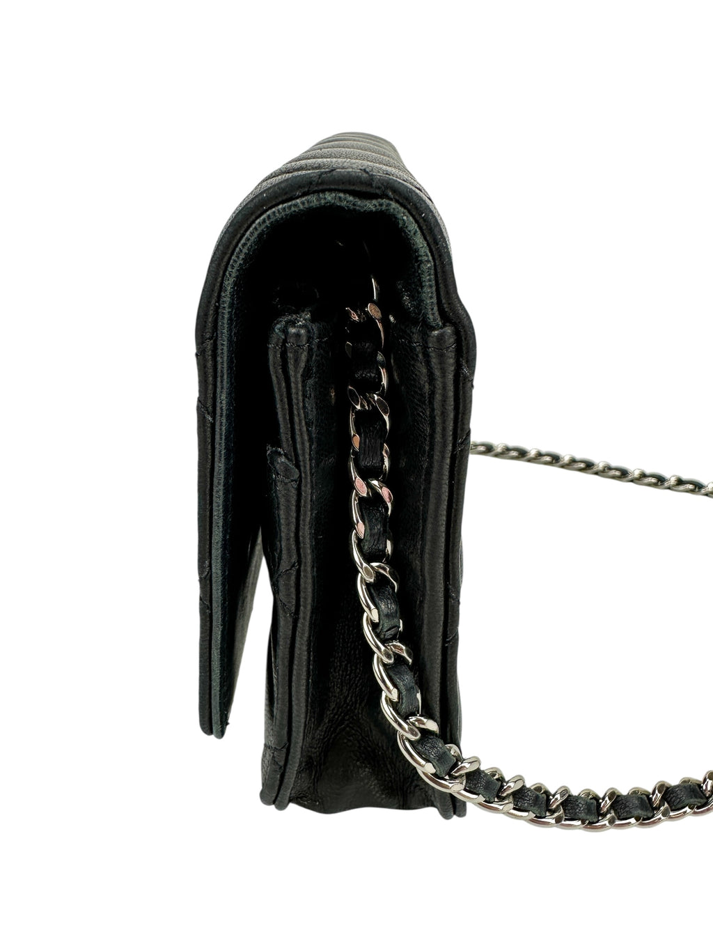Chanel Black Quilted Lambskin Wallet On Chain (WOC)
