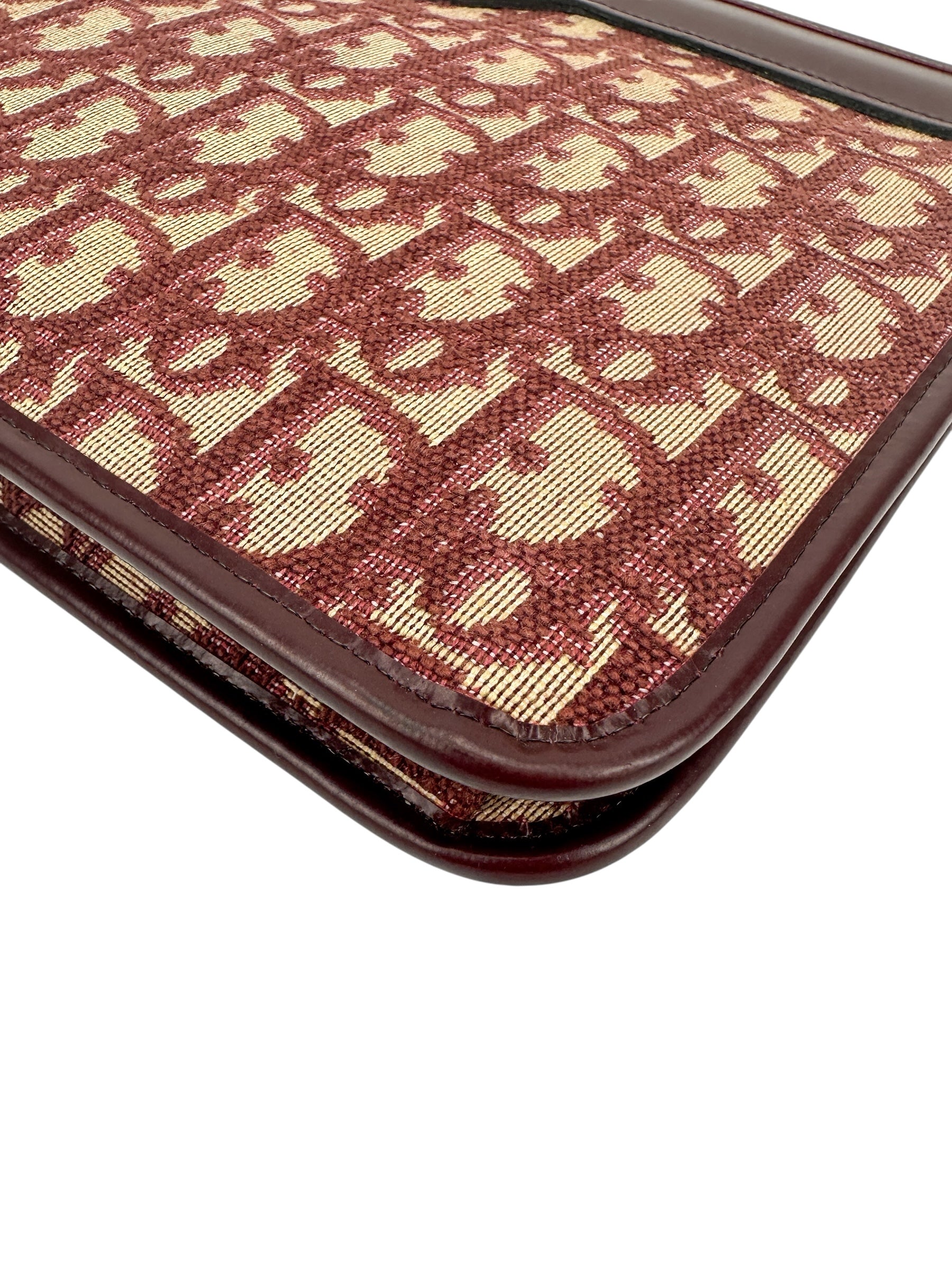 Christian Dior Bordeaux Vintage Clutch