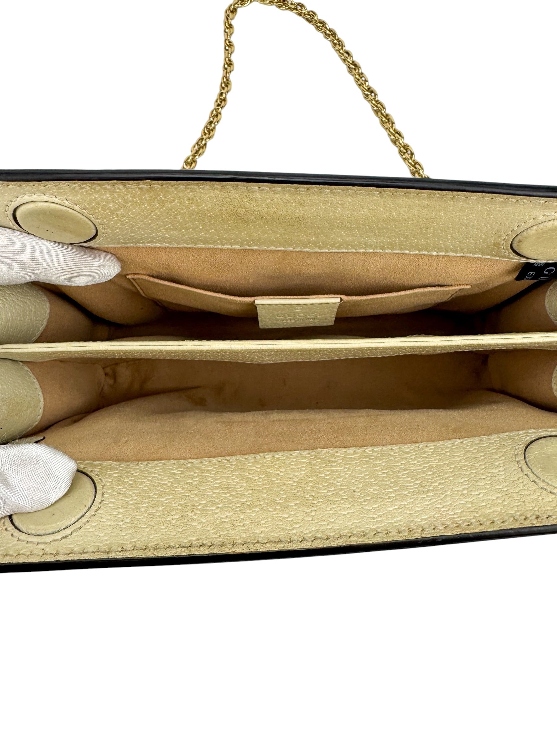Gucci Ivory Ophidia Leather Shoulder Bag