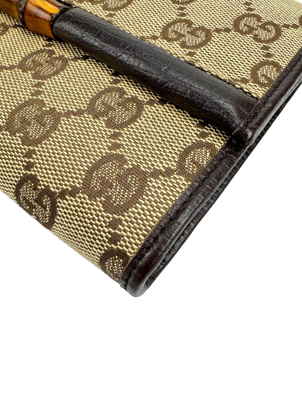 Gucci GG Canvas Bamboo Crossbody Bag