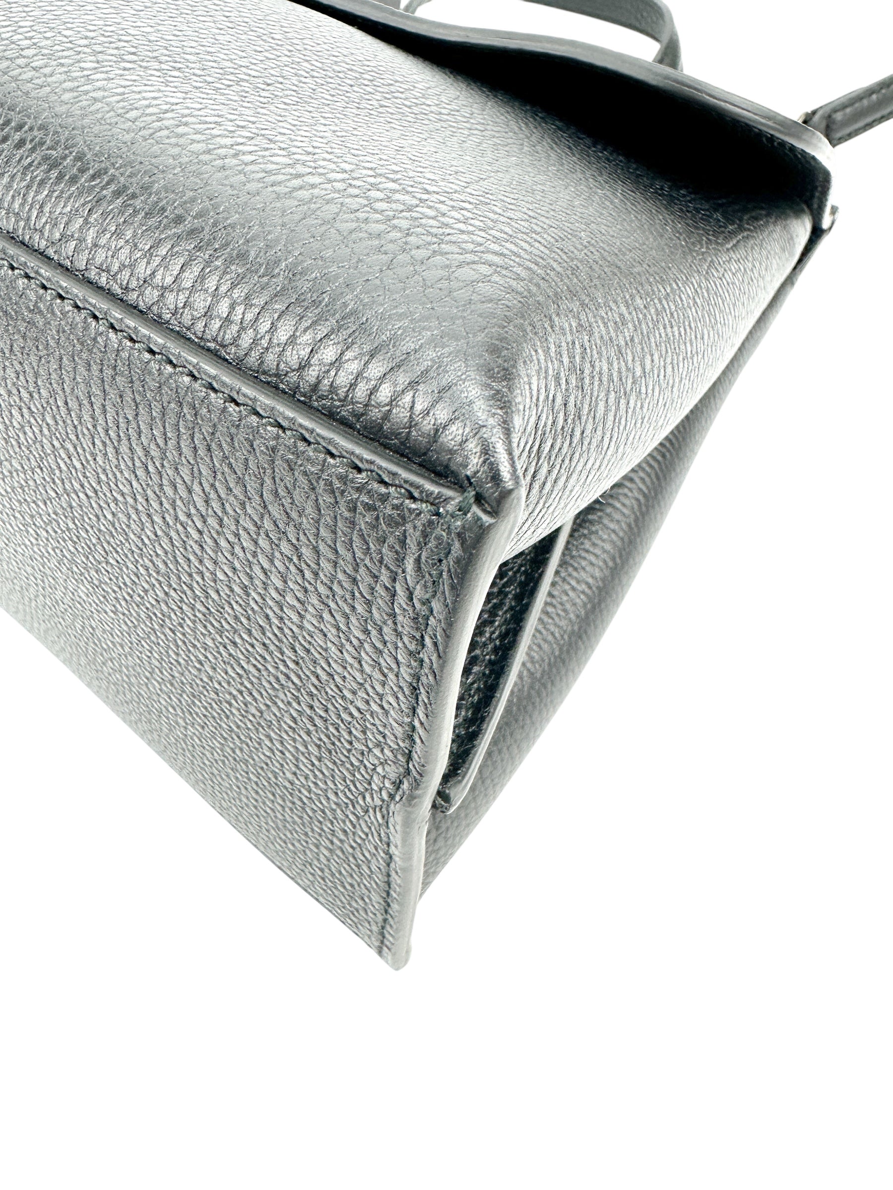 Gucci Black Leather Bamboo Daily Tote