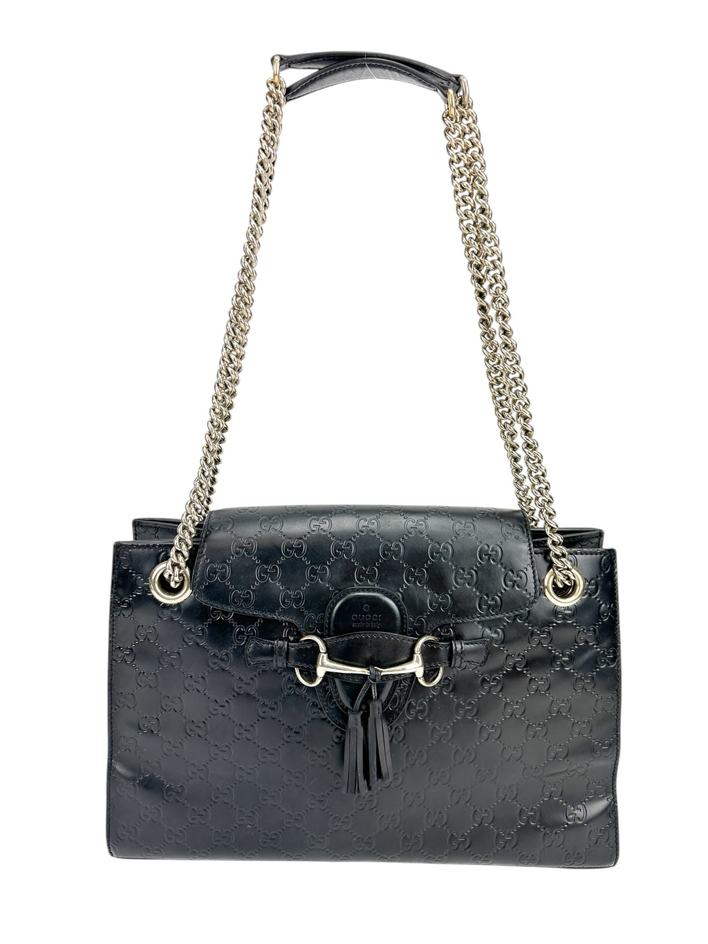 Gucci Black Guccissima Shoulder Bag