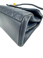 Chanel Navy Paris-Rome Trapezio Flap bag