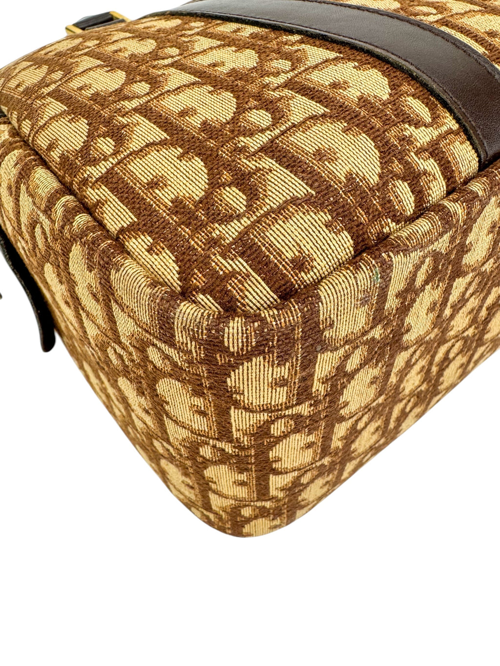 Christian Dior Beige Oblique Boston Bag