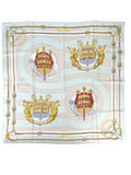 Hermes Chateaux D'Arriere Light Green 90cm Scarf