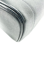 Chanel Vintage Tall Black Caviar Vanity Case