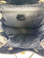 Gucci Black Bamboo Backpack