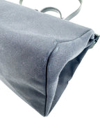 Hermès Black Toile and Leather XL Herbag W/ Spare Bag