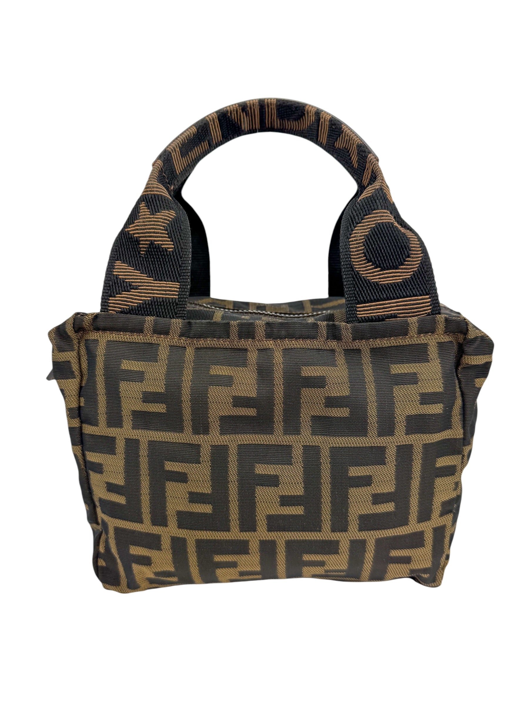 Fendi Zucca Small Top Handle Bag