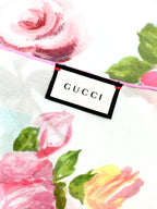 Gucci Floral and Bee 100% Silk Scarf/Shawl