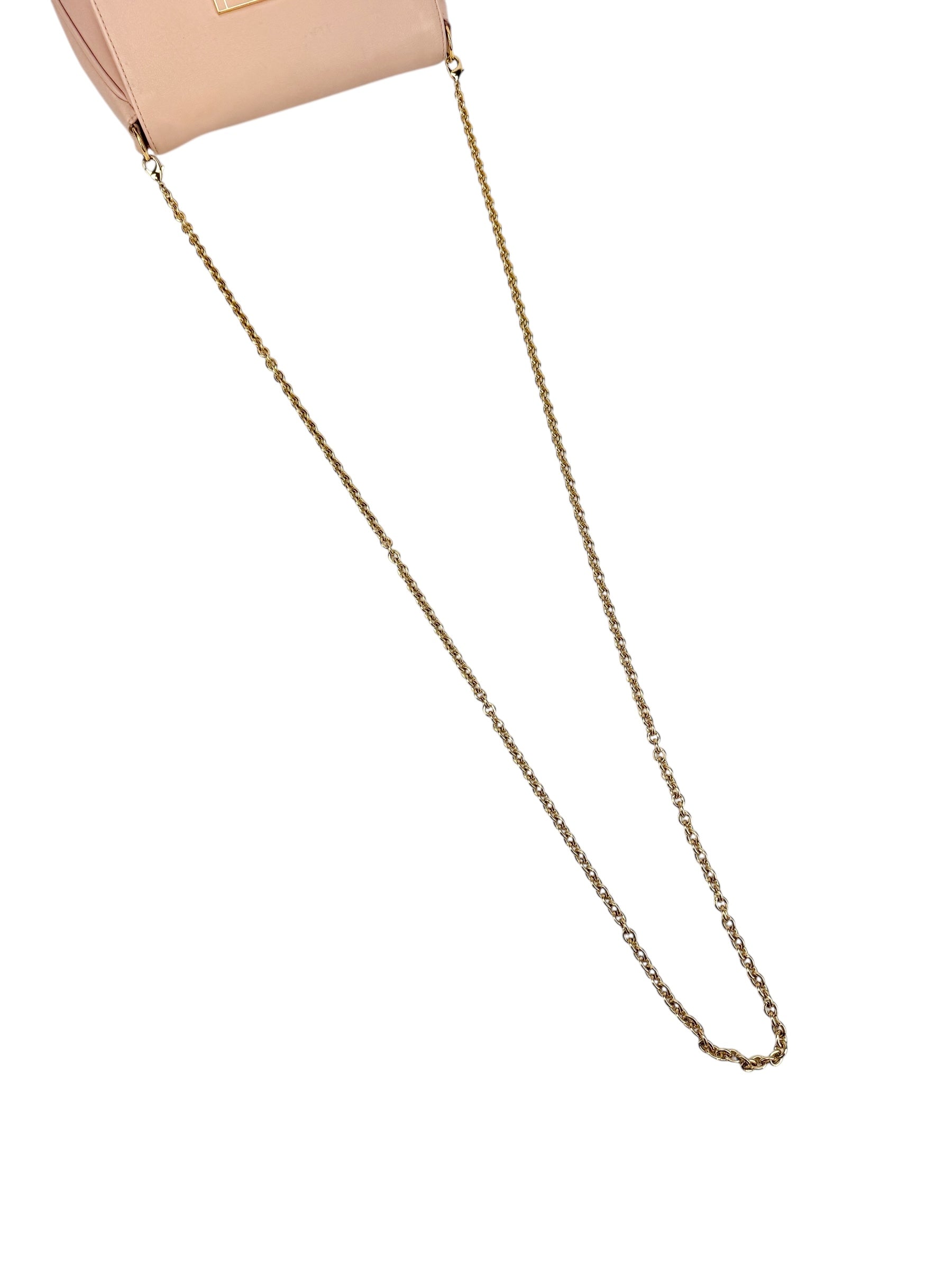 Fendi Pink Leather Crossbody Bag