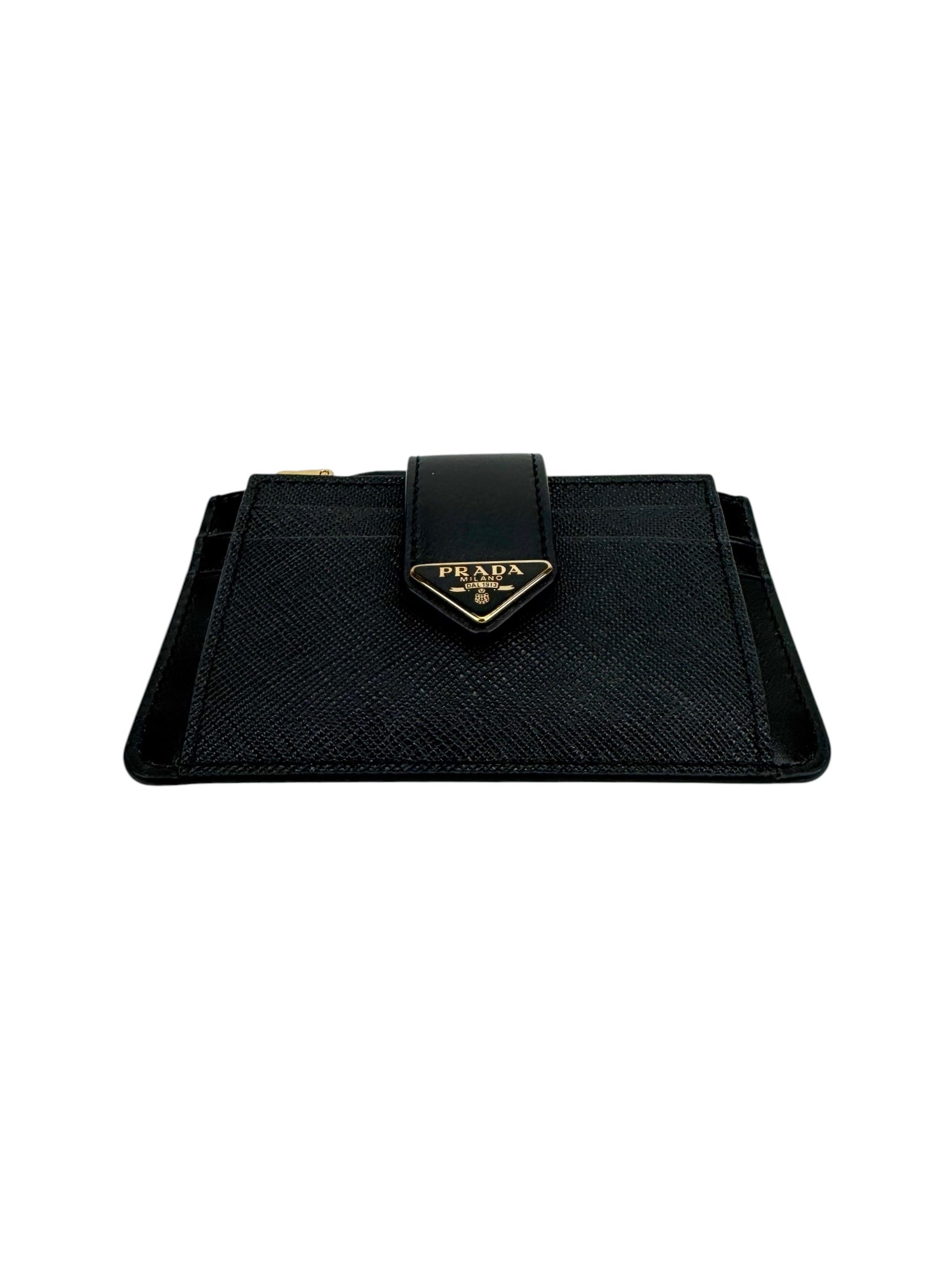 Prada Saffiano Compact Wallet