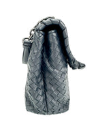 Bottega Veneta Navy Intrecciato Olympia Bag