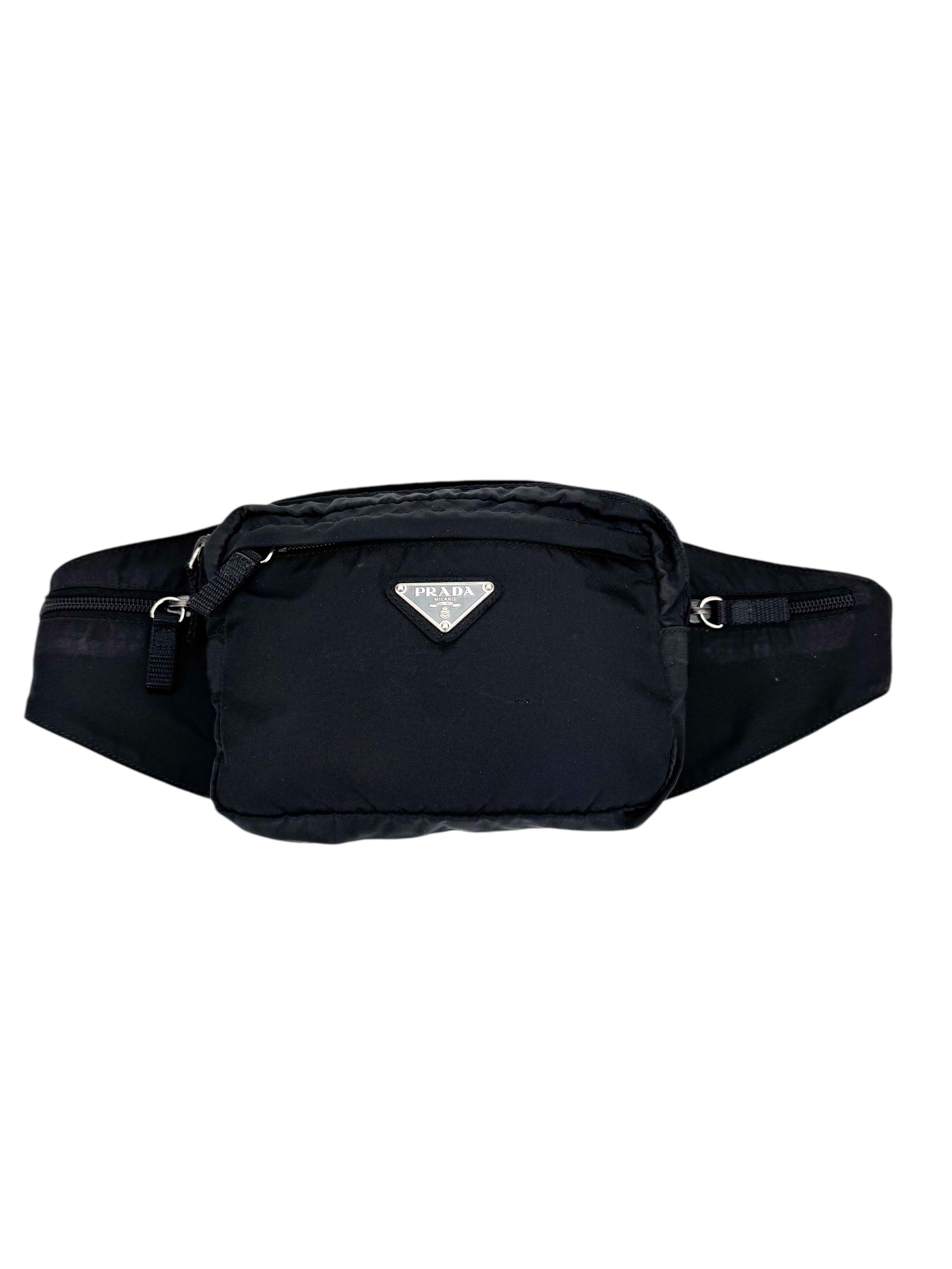 Prada Black Nylon Bum Bag