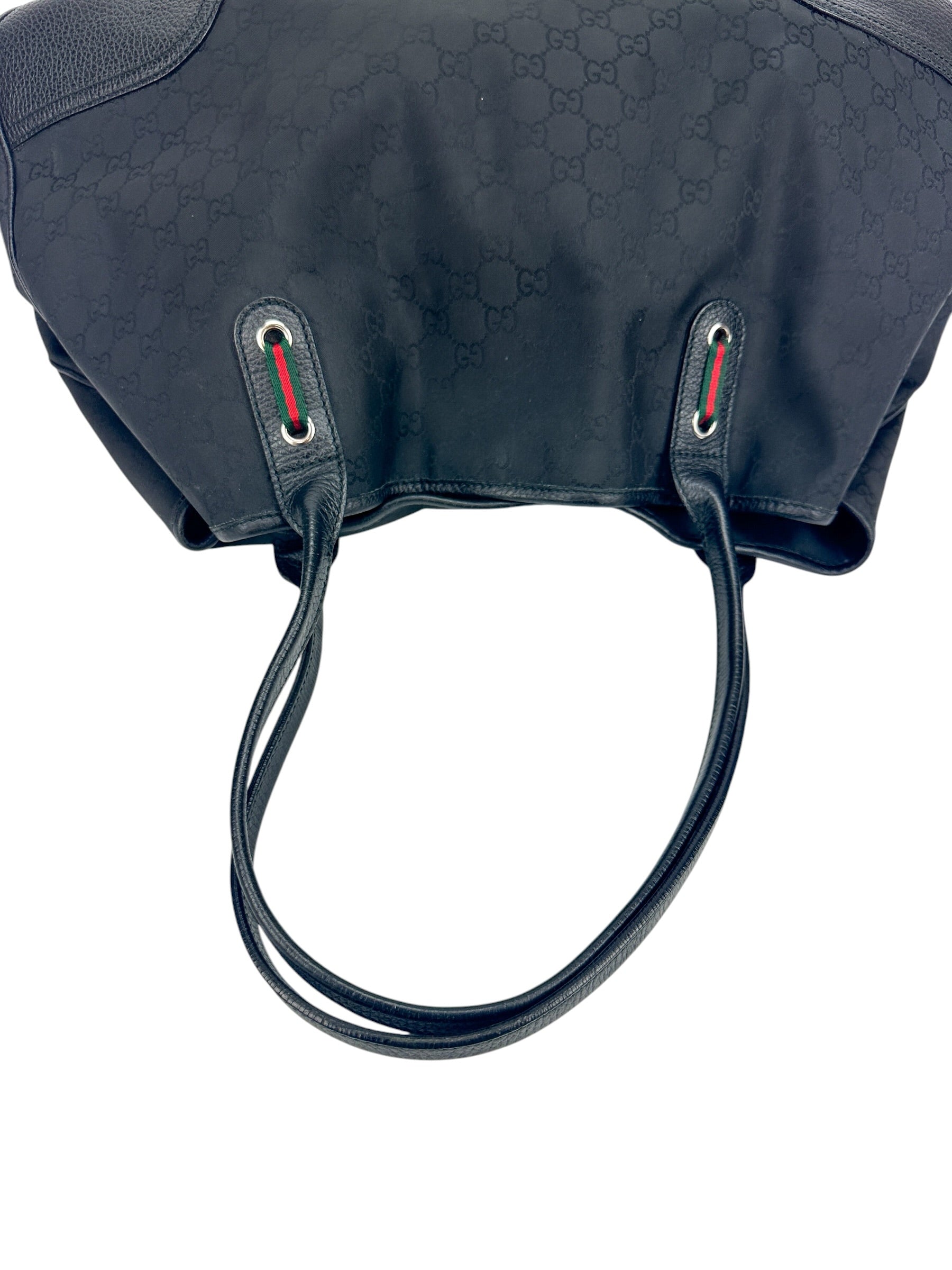 Gucci Black Canvas Princy Tote Bag
