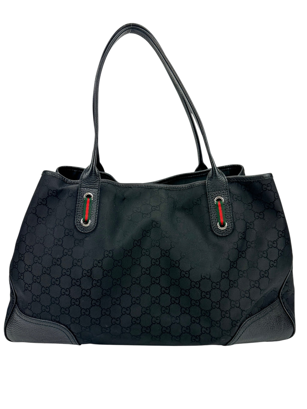 Gucci Black Canvas Princy Tote Bag