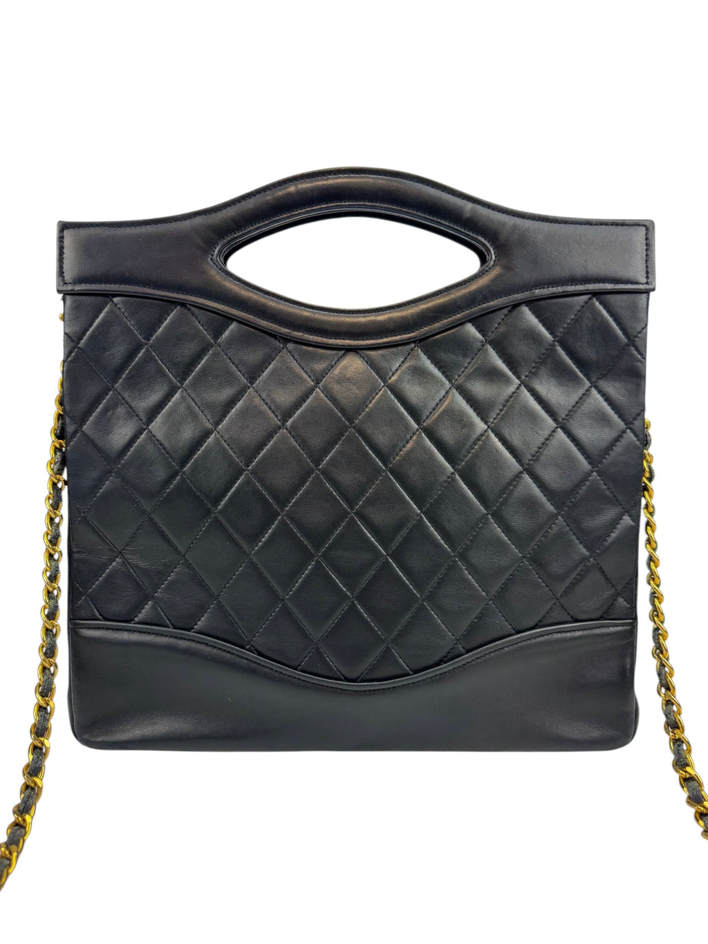 Chanel Vintage Black Quilted Lambskin 31