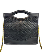 Chanel Vintage Black Quilted Lambskin 31