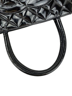 Chanel Black Patent Leather Medallion Tote