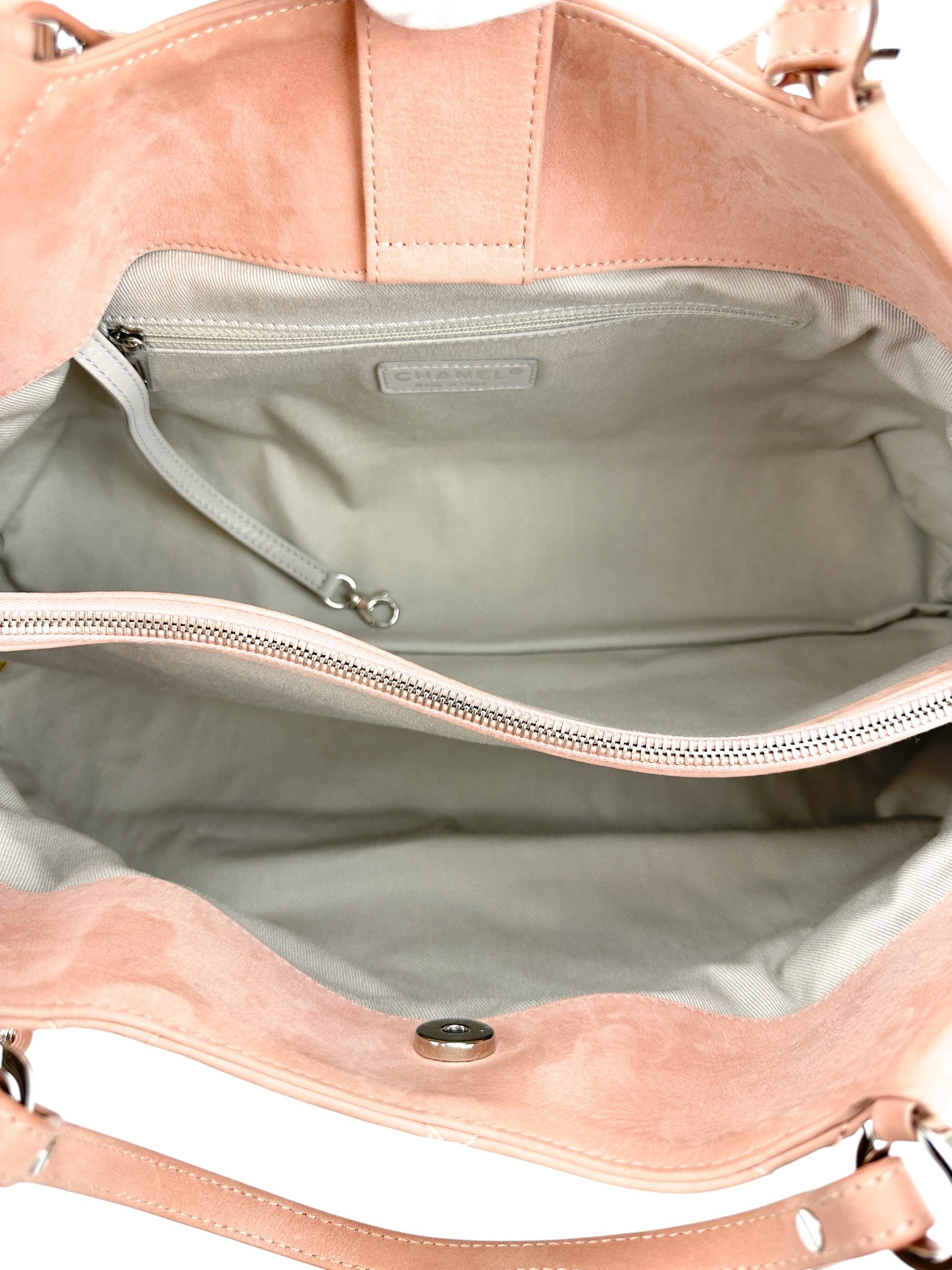 Chanel Pink Quilted Leather 2 Way Tote